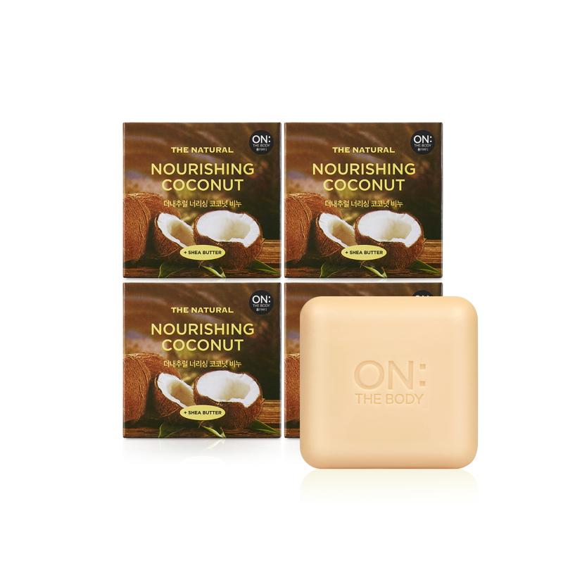 ON THE BODY The Natural Coconut Soap 90g X 4