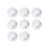 8Pcs Bathroom Curtain Holders Clips Corrosions Resistant Easy to Open Close Mechanism Shower Drape Adhesive Clamps