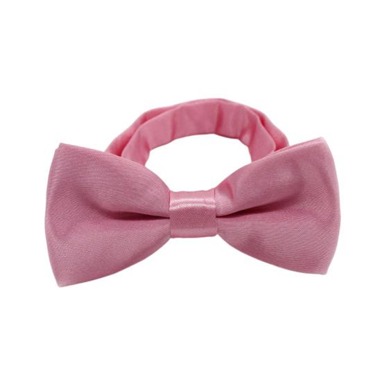 Bow Ties for Boys Solid Color Pre-tied Kids Bow Ties Adjustable Neck Bowtie for Graduation Wedding Party School Casual