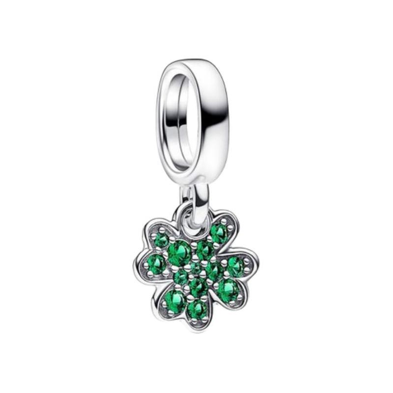Pandora Four-leaf clover pendant women s green 792751C01