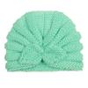 Autumn and winter new children's wool rabbit ear hat, baby solid color knitted wool hat, baby hat