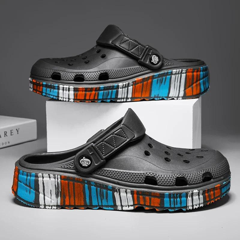 Slippers for Men Height Summer Sandals Man Summer 2024 Comfortable Man Sandal Replica Brand Sandals Mens Shoes 2024 Slipers Flat