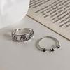 Korean Retro Rose Flower Open Ring - Women's Cool Vintage Style Finger Accessory