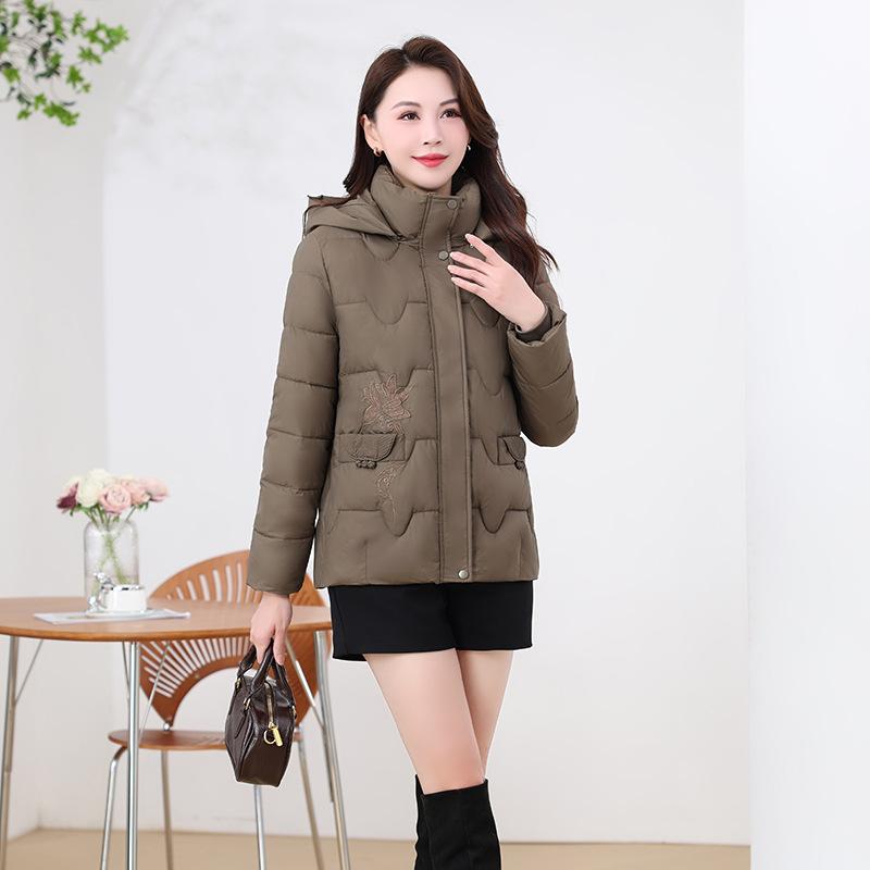 New Fall/Winter 2025 Hooded Bread Jacket Short Thickened Jacket for Cotton Women
