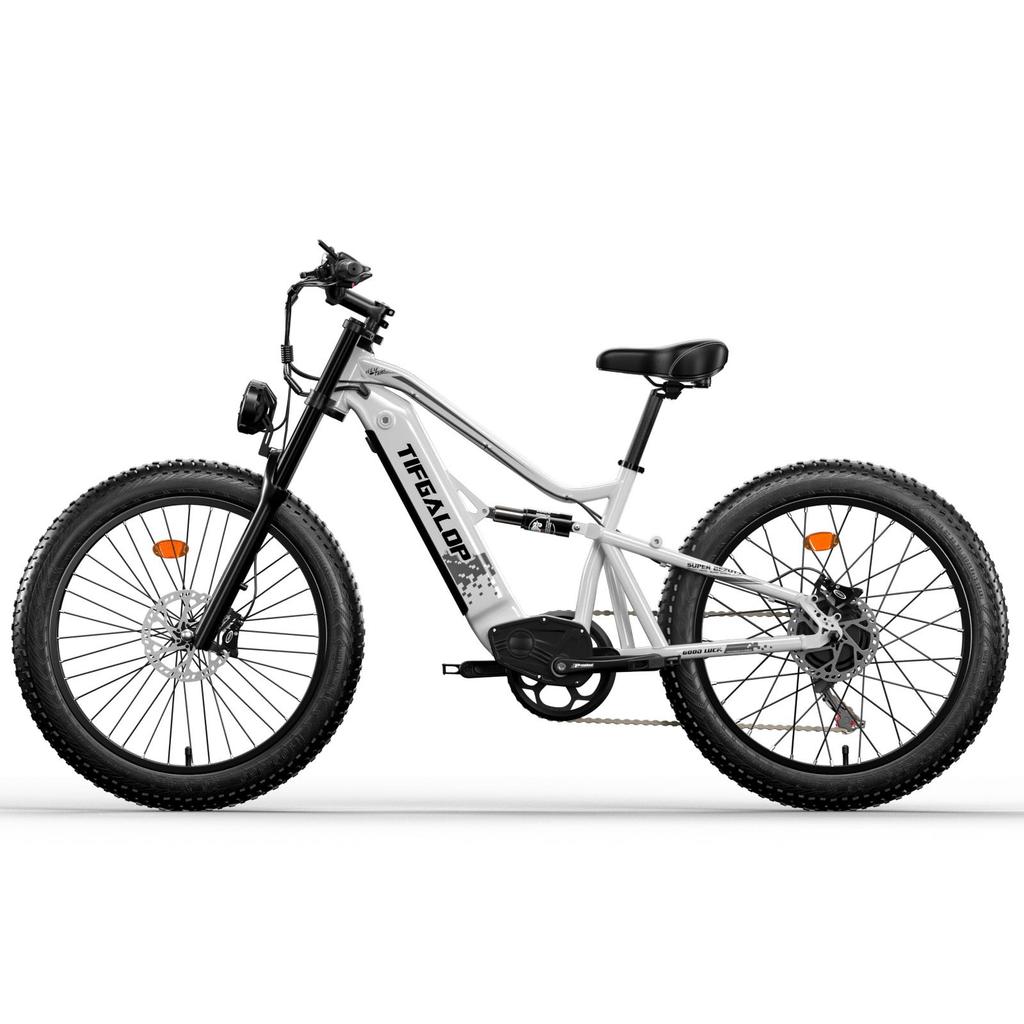TIFGALOP ES7 750W E-Bike for Adults 52V 19Ah High-Capacity Battery 26" Fat Tires All-Terrain E-Bicycle l Motor  Commuting Mountain