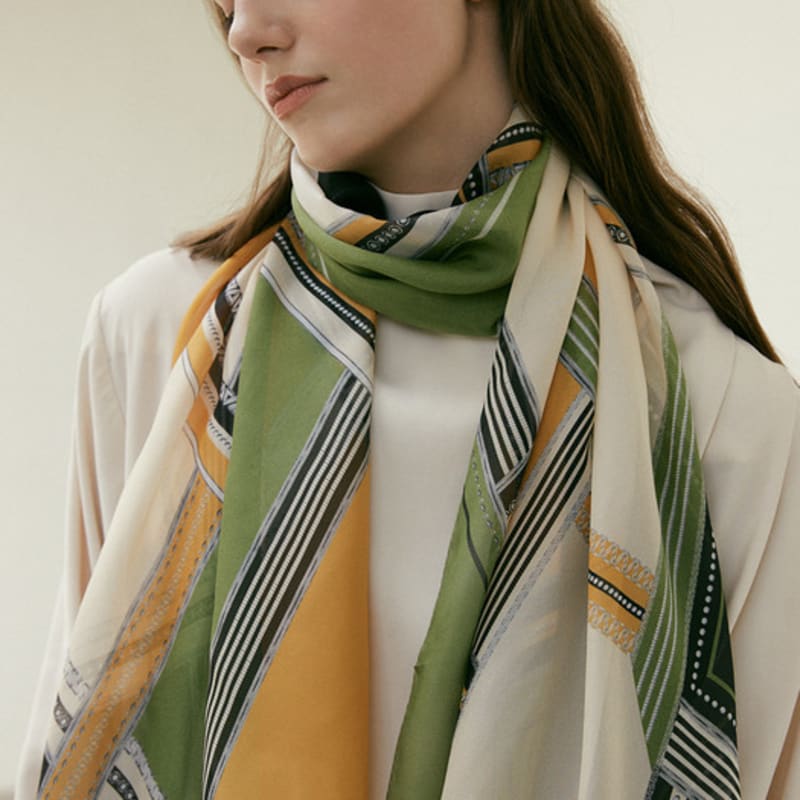 Saint Luxure Women's Chiffon Scarf Heinz SL21FLNHZ