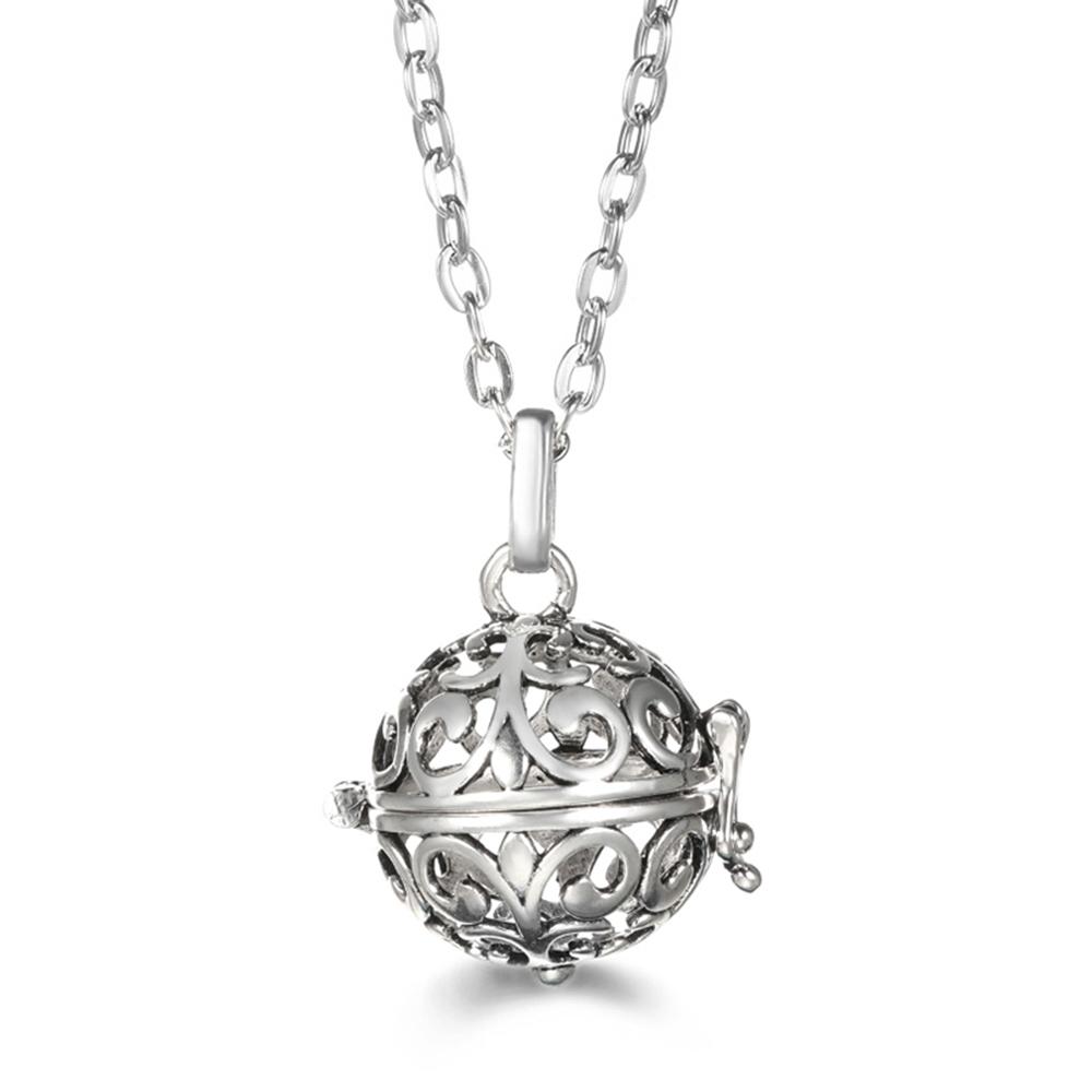 Russia Tradition Chime Exquisite Angel Wings Caller Necklace Essential Oil Diffuser Pregnant Woman Aromatherapy Pendant Jewelry
