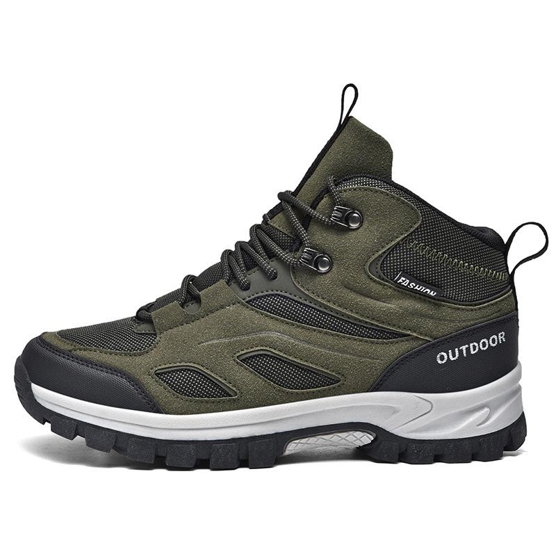 

Очень большой размер 48 Мужская обувь Уличная обувь для хайкинга Обувь для хайкинга Высокий верх Платформа Нескользящие Внедорожные кроссовки 48 зелёный