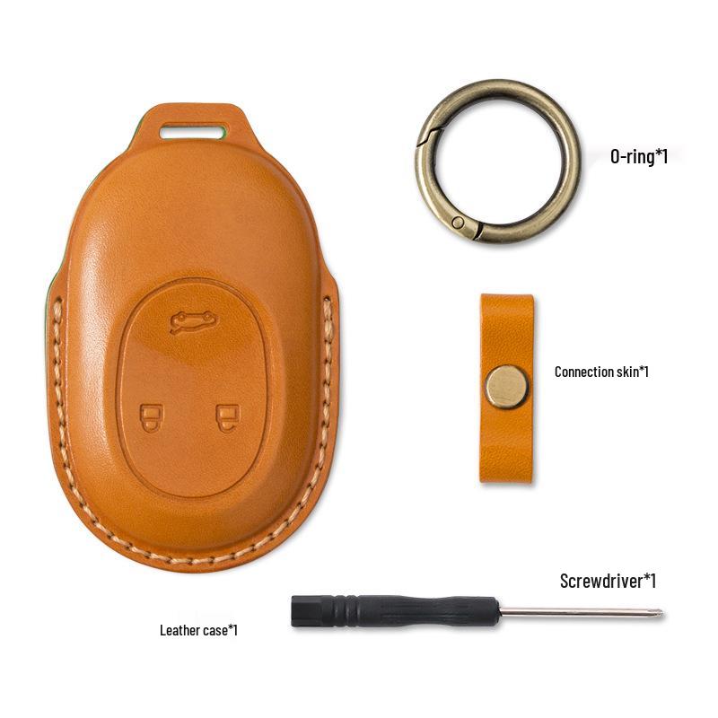 Cowhide Protective Key Case for NIO ES6, ES8, EC6, ET5, ET7, ES7/EC7 Models.