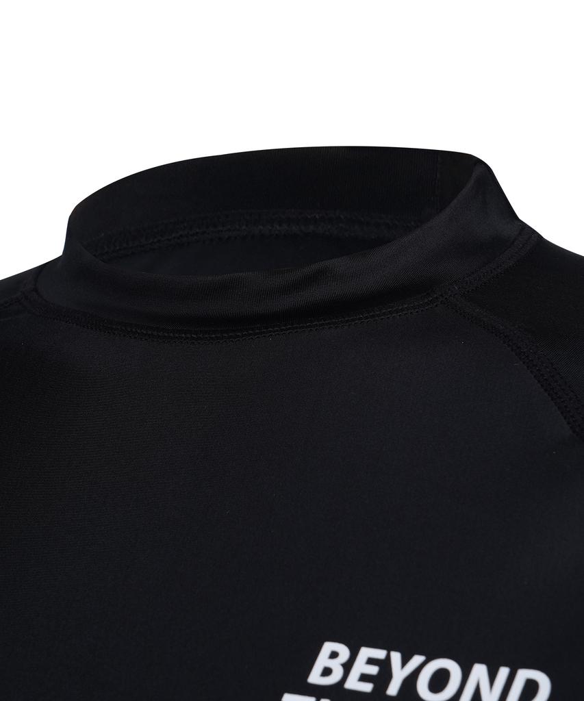 Lenomasuyeongbog Women'S Enjoy Round Rash Guard Black Rn-Cs2F552-Bk