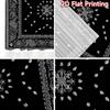 2D flat Photography Backdrop Background Banner Black Paisley Bandana Design 100% Polyester Festive Backdrops for Suitable