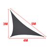 Black All Size Waterproof Sun Shade Sail Square Rectangle Garden Terrace Canopy Pool Shade Triangle Camp Hiking Yard Awning