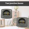 2Pcs Speaker Terminals Box Square Binding Post Cable Connectors Components for Car Home Theater Accessories