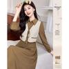 Women's Elegant Long Sleeve Mid-Length Dress