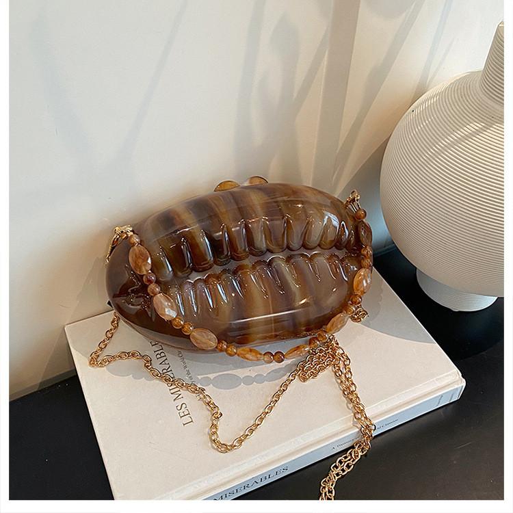 Acrylic Box Bag With Chain For Ladies Evening Party Purse