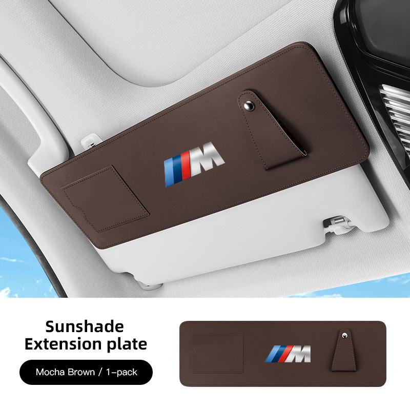 For BMW  LCV62026New Napa Leather Car Sunshade  Holder Valve Cap Decoration For BMW X1 X2 X3 X5 X4 X6 X7 iX3 F20 F10 F07 E70 E46 E90 E92 E60