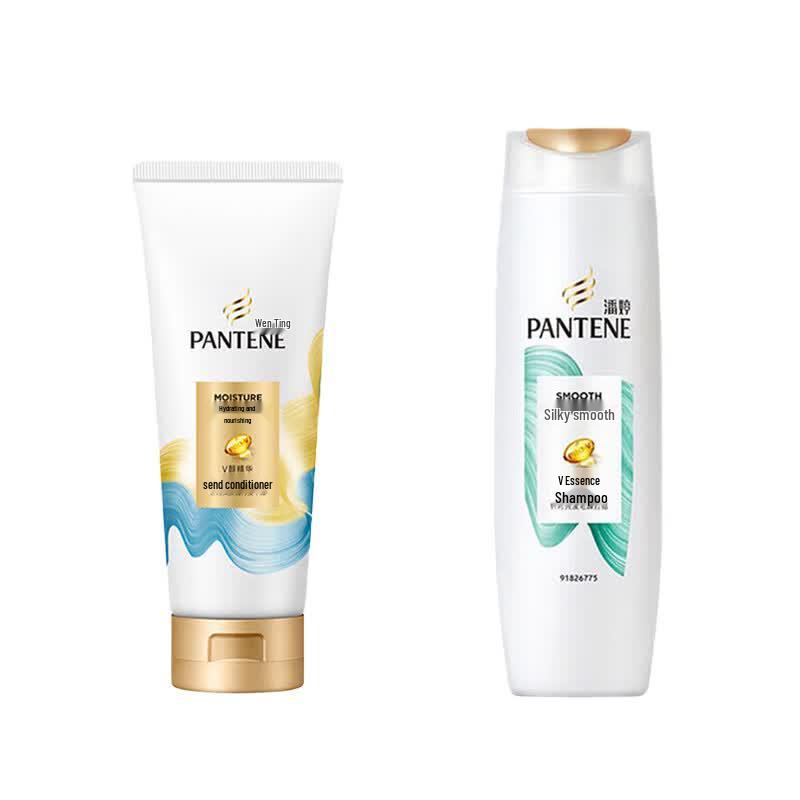 Pantene PRO-V Silky Smooth Shampoo & Hydrating Conditioner Set 2x400g