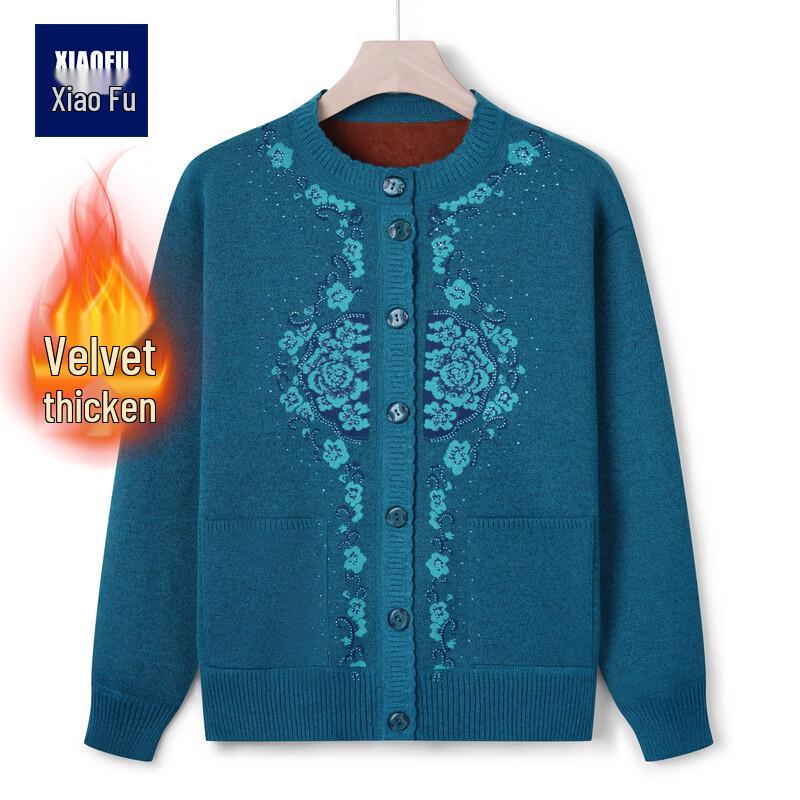 Xiaofu Women s Mink Velvet Winter Cardigan 3XL
