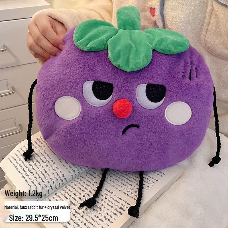 Bolsa de Água Quente de Pelúcia Fofa à Prova de Explosão para Meninas - Aquecedor de Mãos e Conforto Abdominal