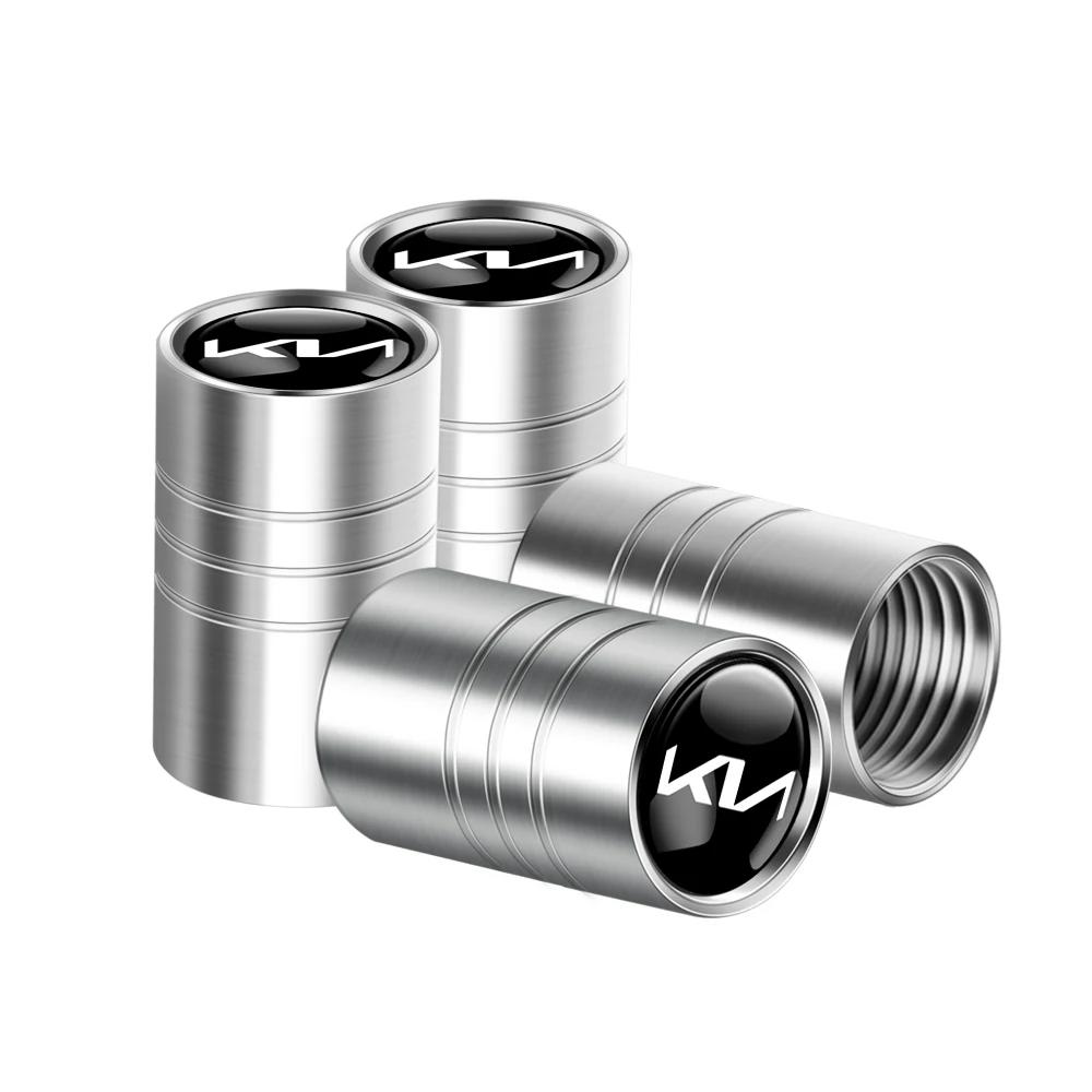 AANW1 4Pcs Aluminum Alloy Car Wheel Tire Valve Caps Stem Cover For KIA Rio Ceed Sportage Cerato Soul Sorento Picanto Optima K1 K2 K3