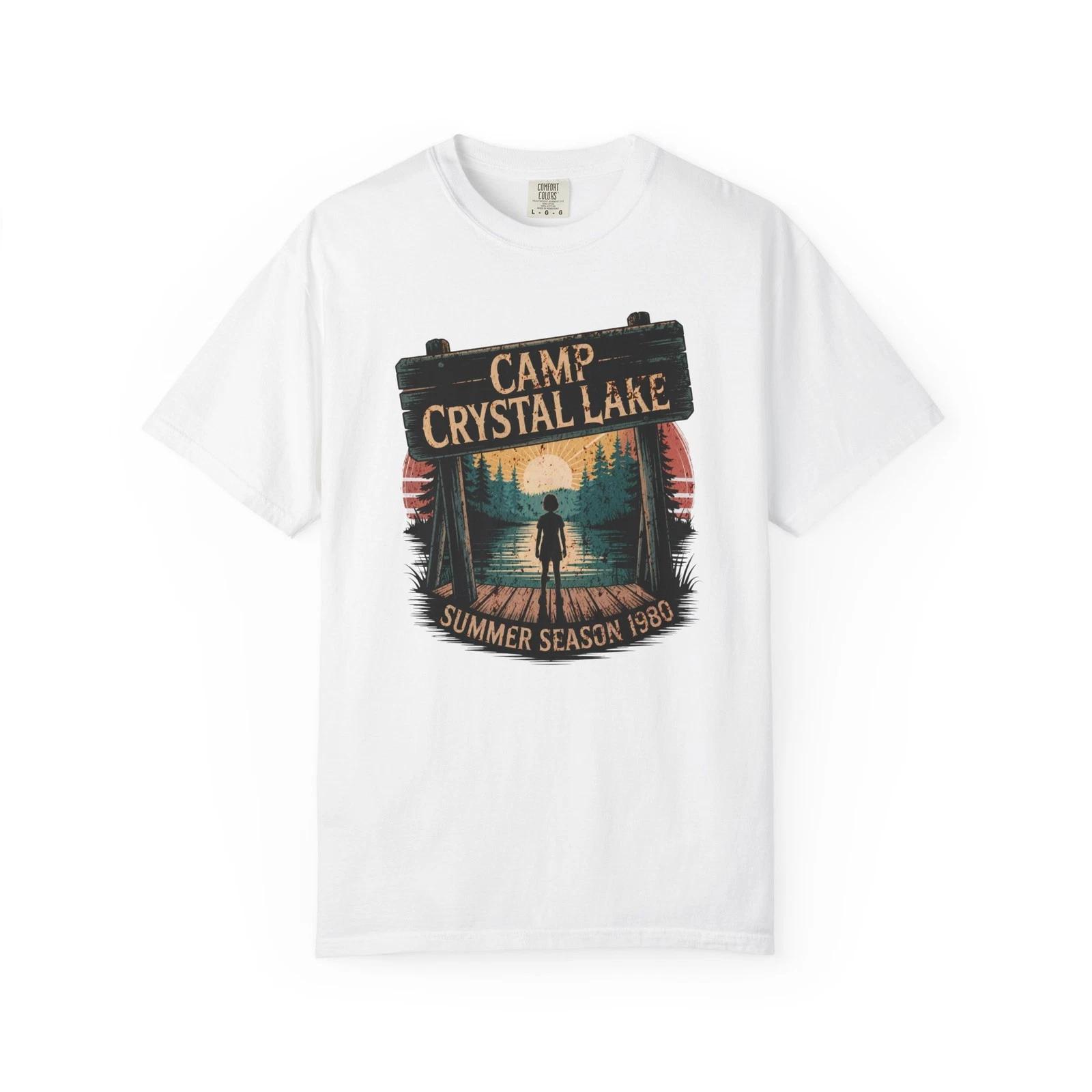 Retro Camp Crystal Lake T-shirt, Vintage Horror Movie , Summer Camp Shirt, Gift S