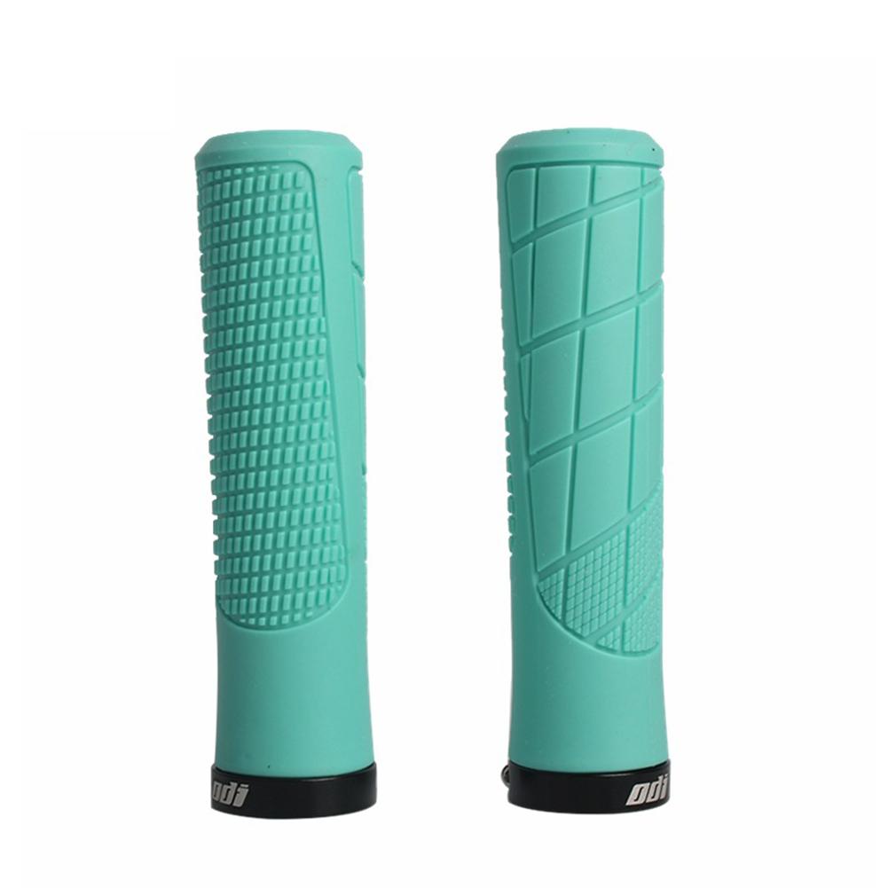 1 Pair OG10 Mountain Bike Rubber Handlebar Grips Locking Anti-slip Shock Absorber Handlebars Accessories