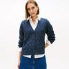 Tommy Hilfiger Women's Cable Knit V-Neck Cardigan
