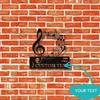 Unique Multi Purpose Custom Metal Sign Music Room Wall Decor Recording Studio