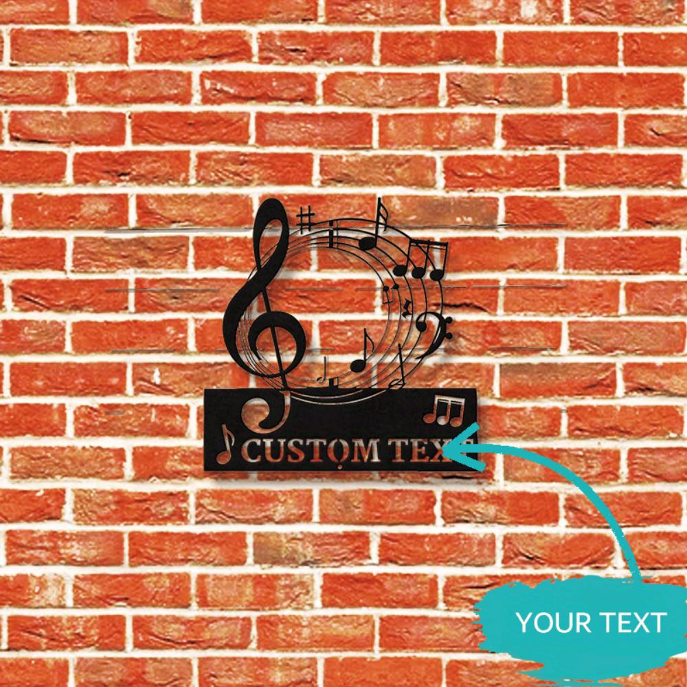 Unique Multi Purpose Custom Metal Sign Music Room Wall Decor Recording Studio