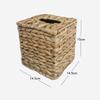 Tissue Box Holder Handmade Handwoven Water Hyacinth Tissue Box Holder Rustic Boho Natural Fiber Napkin Dispenser Set