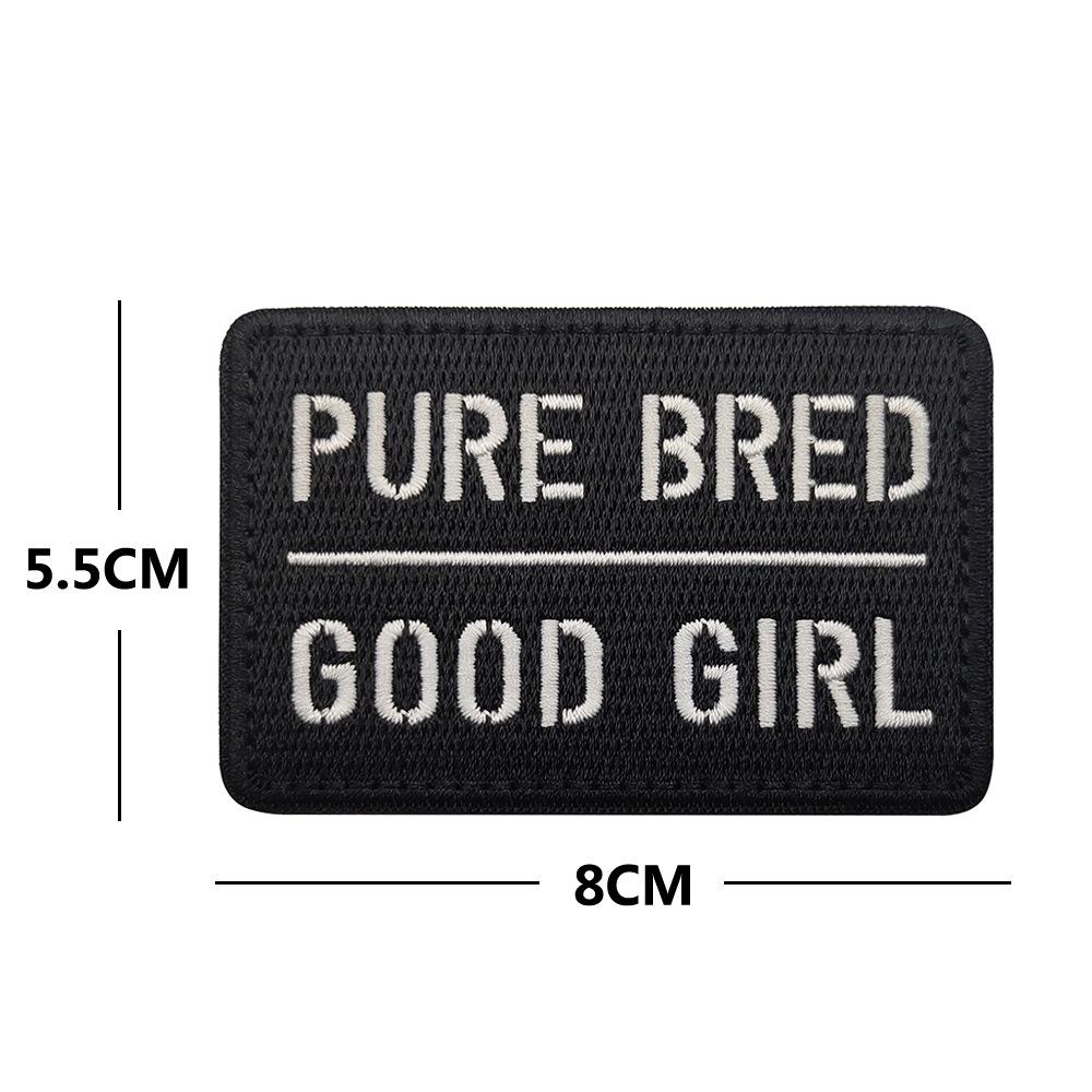 Encouraging Phrases Embroidered Velcro Patches for Bags