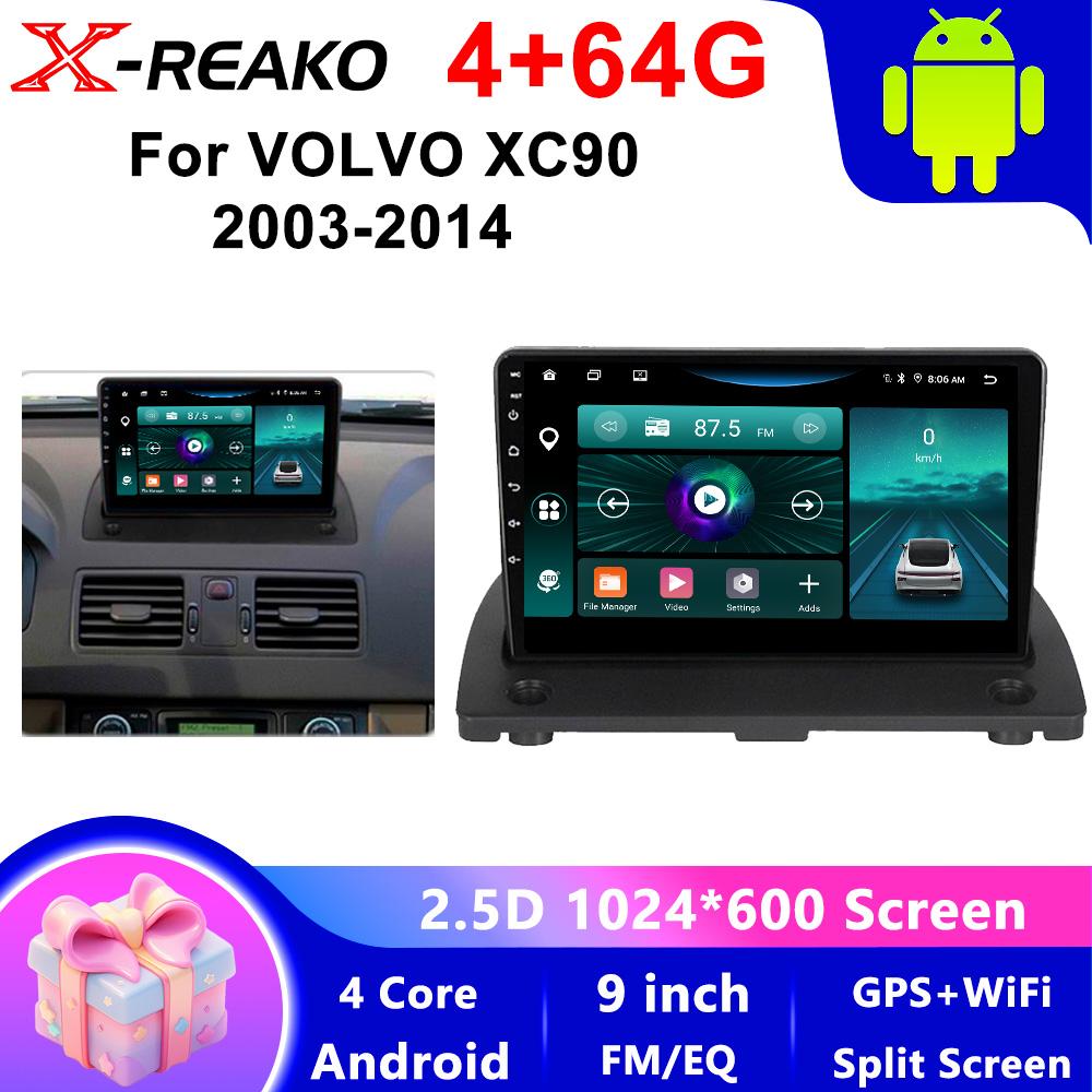 X-REAKO Car Video Player for VOLVO XC90 2003-2014 GPS Navigation Built-in Dsp Carplay Autoradio Android Head Unit
