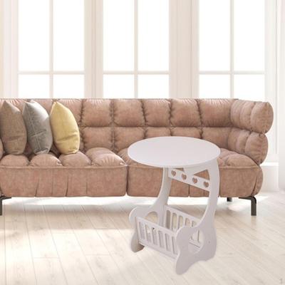 Sofa Side Table with Storage Minimalist Drink for Small Space Nightstand Farmhouse Bedroom