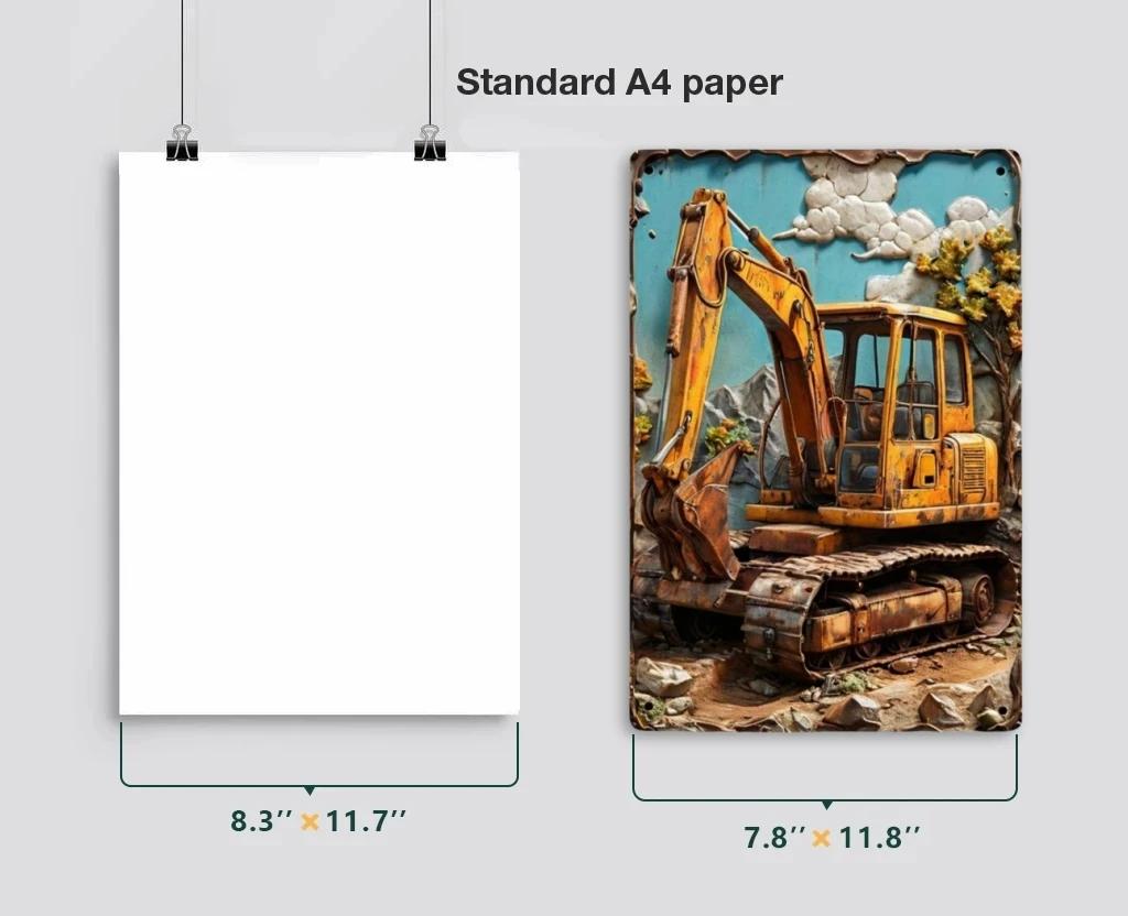 Vintage-Plakate im alten Stil mit LKW-Zug, Metallblechschilder, dekorative Teller für Club, Männerhöhle, Bar, Hotel, Café, Wanddekoration