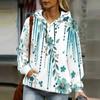 Women Plus Size Abstract Printed Long Sleeve Drawstring Hoodie Kangaroo Pocket Pullover