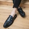 2024 Elegantes Dress Loafers with Fringe Comfy Slip On Shoes Leisure Walk Male Driving Shoes New Arrival Men's Leather Footwear