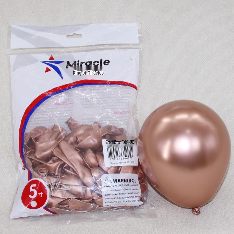 Miracle Star 5-inch Latex Balloons, 100 pcs - Ideal for Children's Birthday Party, Wedding Celebration, Room Decoration.