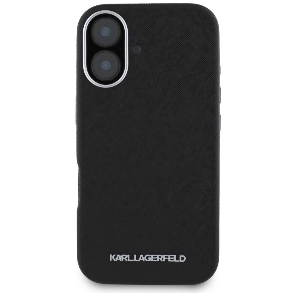 Etui Do iPhone 16 Karl Lagerfeld Saffiano MagSafe Czarne