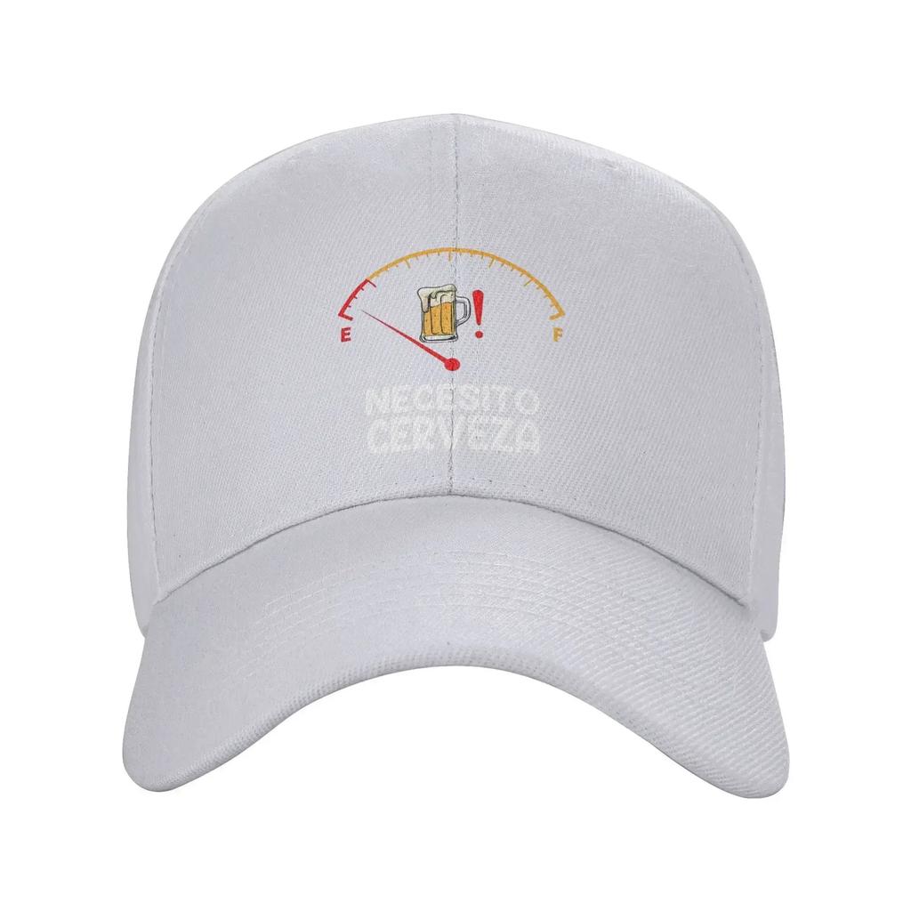 Men Women Necesito Cerveza Outfit Baseball Caps Funny Spanish Trucker Hat Unique Travel Headwear Adjustable