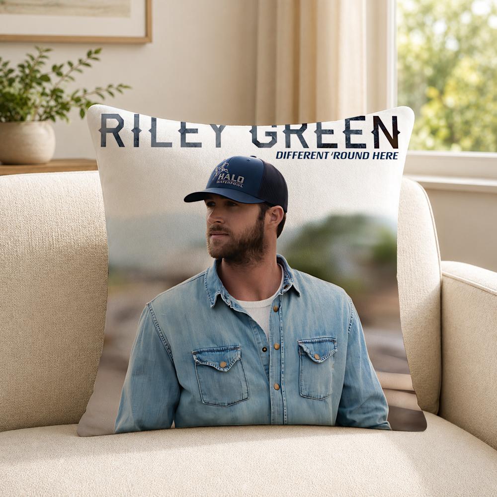 Singer RRiley GGreen Cushion Cover Soft Short Plush SkinFriendly Cushion Case for MultiScene Use