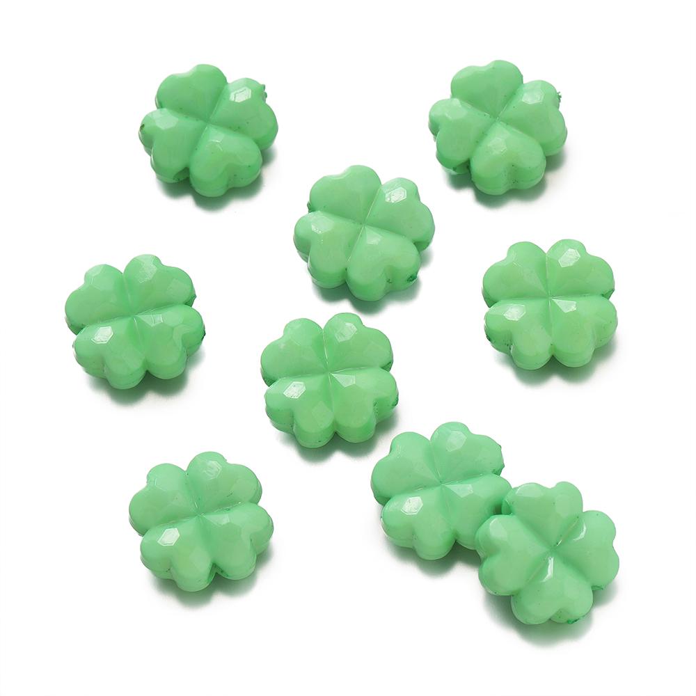 20pcs/Lots Acrylic Colored Bead DIY Bracelets Necklaces Flower Shape Spacer Loose Beads for Jewelry Making DIY Earring Supplies