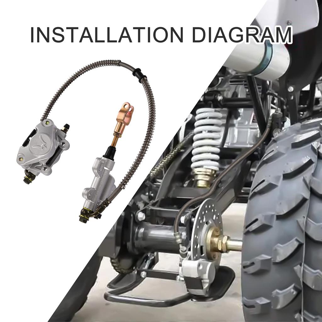 Professional Rear Disc Brake Assembly Caliper Replacement Upgraded Your Vehicle Safety Suiatble for Chinese ATV Quad