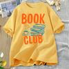 Retro Book Club Tshirt for Literature Lovers Reading Bookworm Tshirt Fashionable Bookworm Book Lover Librarian Uniform Y2K