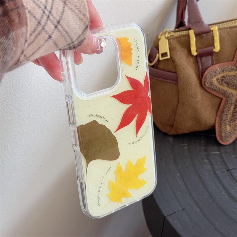 

Autumn Maple Leaf Illustration iPhone Case for Models 13-17 Pro Max iPhone 15 Pro