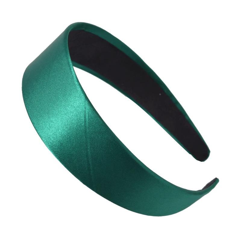 Wide-brimmed Silk Satin Headband Candy-colored Fashionable Women's Facial Cleansing Headband