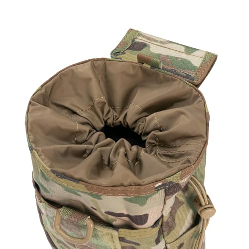 EXCELLENT ELITE SPANKER Dump Pouch, Nylon Garbage Bag/Magazine Holder, Military Pouch, Foldable Waist Bag, MOLLE Compatible, Large Capacity, Convenien