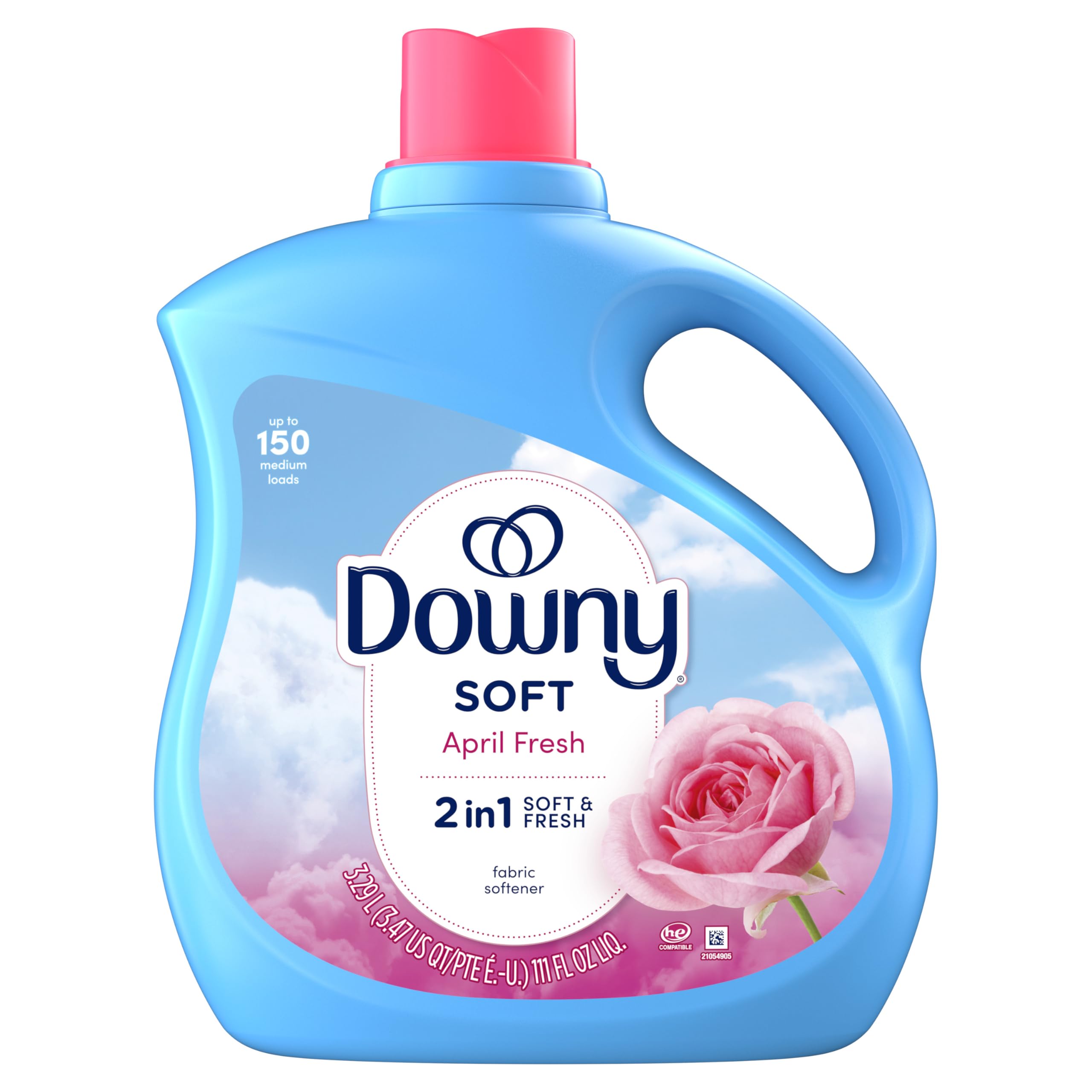 

Downy Ultra Downy Liquid Fabric April Fresh Sunshine Officially Softener, (Spring Scent), 3,290ml (Large Capacity, Imported) белый