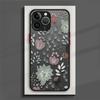 Matte Phone Case For Samsung Galaxy S23 S22 S21 S20 Fe Ultra S10 S9 S8 Plus S10e S10lite Note 10plus 20ultra 8 Dark Blue Flower