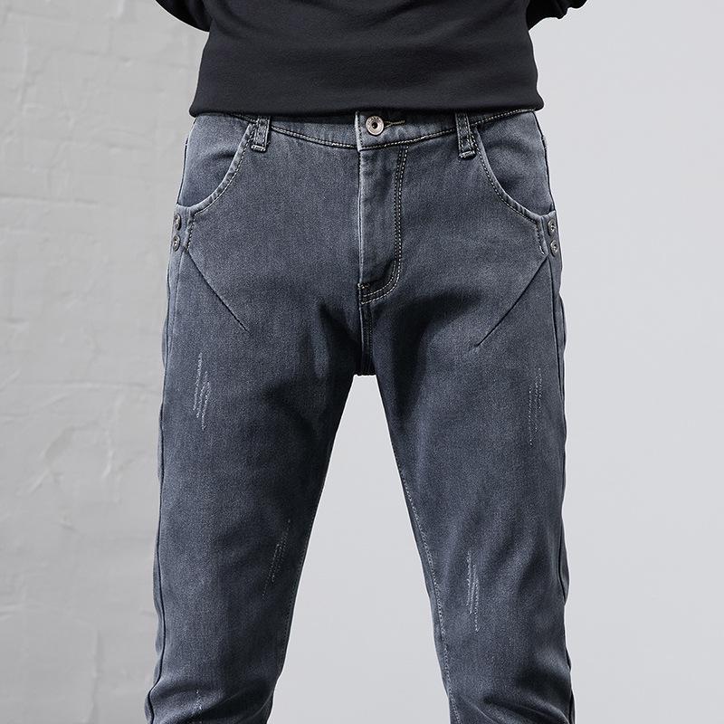 Popular Men's Stretch Jeans: Slim Fit, All-Season Casual and Sporty Style