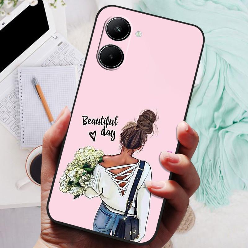 For Realme C33 Case C 33 6.5 Inch RMX3624 Luxury Animal Painted Phone Case Realme C33 Shockproof Cover Silicone Back Bumper